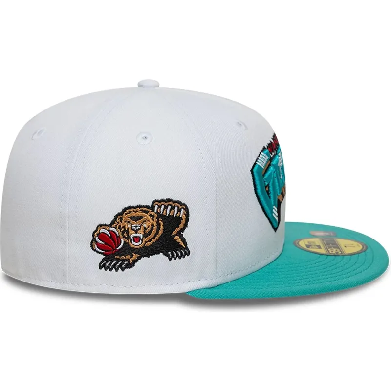hvid-og-gron-fitted-59fifty-classic-kasket-fra-memphis-grizzlies-nba-af-new-era