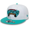hvid-og-gron-flad-snapback-9fifty-classic-cap-fra-memphis-grizzlies-nba-af-new-era