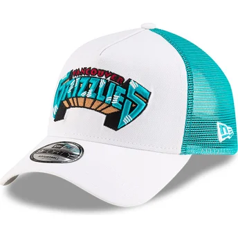 Hvid og grøn Memphis Grizzlies NBA A Frame Classic trucker-kasket fra New Era