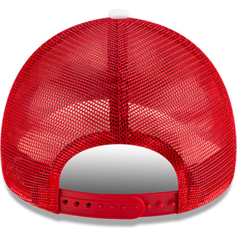 hvid-og-rod-trucker-kasket-a-frame-classic-fra-golden-state-warriors-nba-fra-new-era