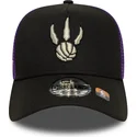 sort-og-lilla-a-frame-classic-trucker-kasket-fra-toronto-raptors-nba-af-new-era