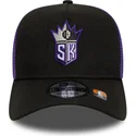 sort-og-violet-a-frame-classic-sacramento-kings-nba-trucker-cap-fra-new-era