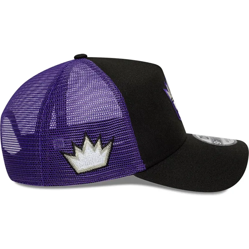 sort-og-lilla-a-frame-classic-trucker-kasket-fra-sacramento-kings-nba-af-new-era