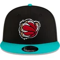 sort-og-gron-snapback-9fifty-classic-memphis-grizzlies-nba-kasket-fra-new-era