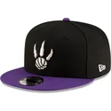 flad-sort-og-violet-snapback-kasket-9fifty-classic-fra-toronto-raptors-nba-fra-new-era