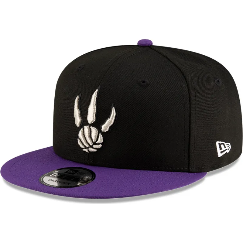 flad-sort-og-violet-snapback-kasket-9fifty-classic-fra-toronto-raptors-nba-fra-new-era
