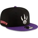 flad-sort-og-violet-snapback-kasket-9fifty-classic-fra-toronto-raptors-nba-fra-new-era