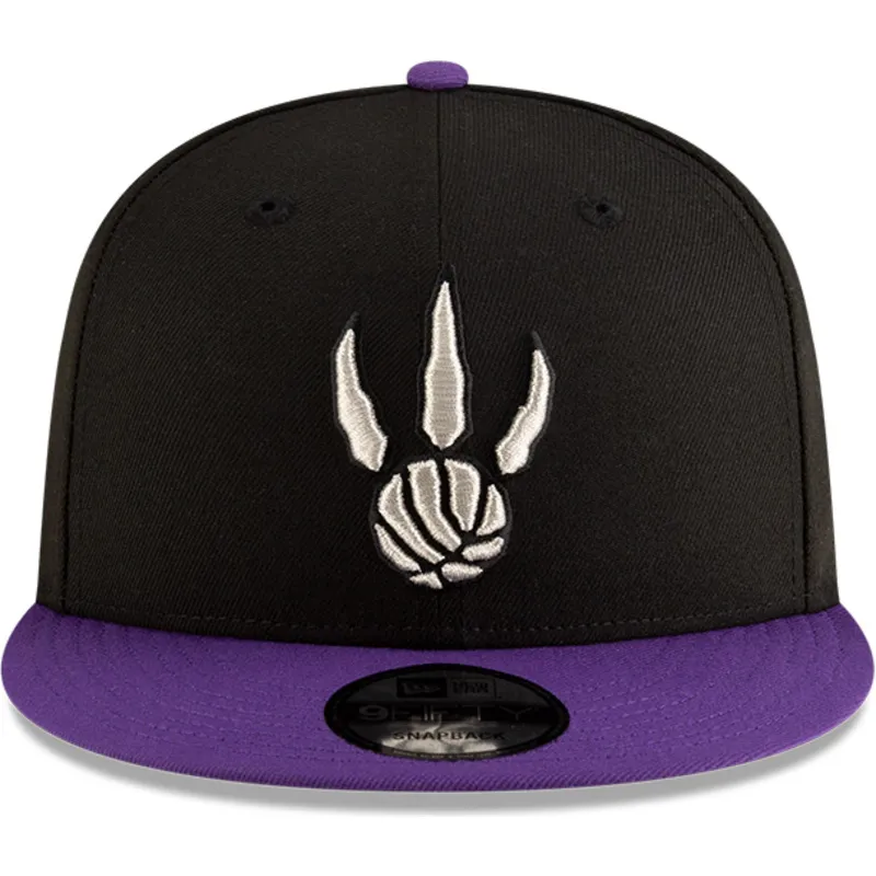 flad-sort-og-violet-snapback-kasket-9fifty-classic-fra-toronto-raptors-nba-fra-new-era