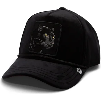 Sorte snapback kasket med buet skygge Panther Royalty The Farm fra Goorin Bros.