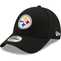 sort-justerbar-kurvet-kasket-9forty-the-league-fra-pittsburgh-steelers-nfl-fra-new-era