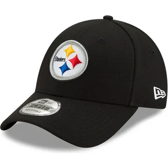 Kasketter buet sort justerbar rem 9FORTY The League fra Pittsburgh Steelers NFL af New Era