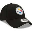 sort-justerbar-kurvet-kasket-9forty-the-league-fra-pittsburgh-steelers-nfl-fra-new-era