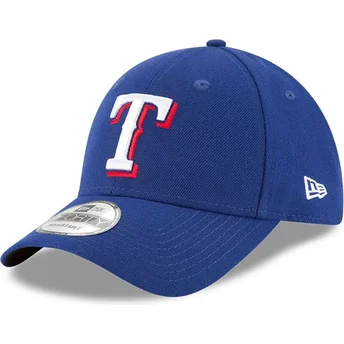 Kasketter buet blå justerbar rem 9FORTY The League fra Texas Rangers MLB af New Era