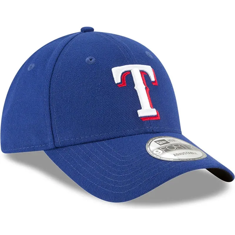justerbar-bla-buet-kasket-9forty-the-league-fra-texas-rangers-mlb-fra-new-era