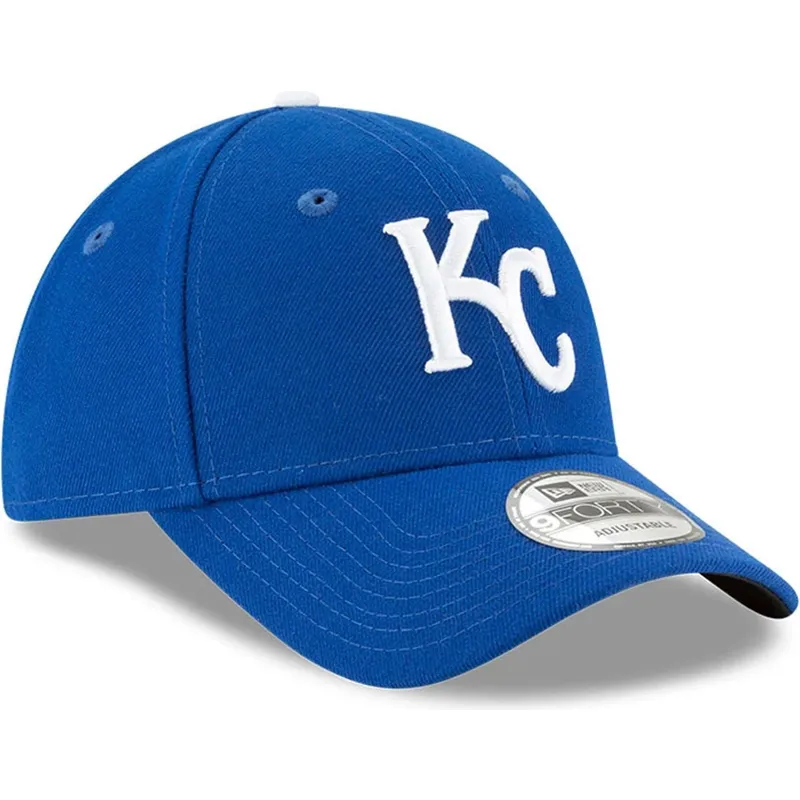 bla-justerbar-kurvet-kasket-9forty-the-league-fra-kansas-city-royals-mlb-fra-new-era