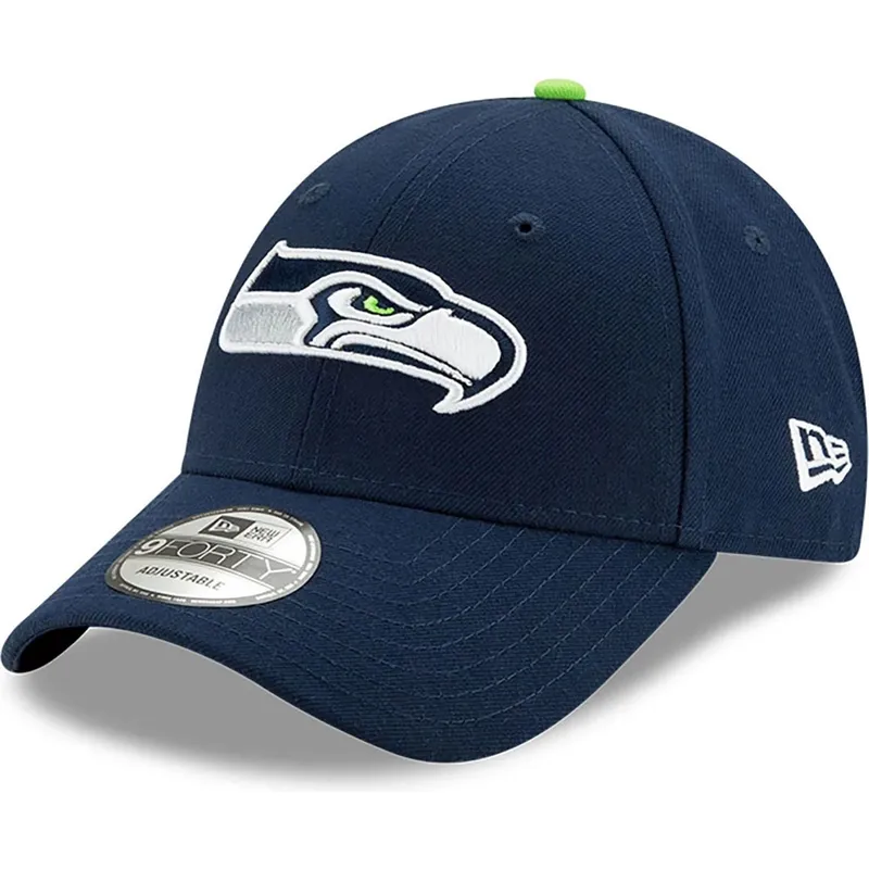 justerbar-marinebla-kurvet-kasket-9forty-the-league-fra-seattle-seahawks-nfl-fra-new-era