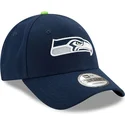 justerbar-marinebla-kurvet-kasket-9forty-the-league-fra-seattle-seahawks-nfl-fra-new-era