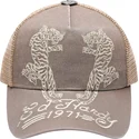 beige-trucker-kasket-desert-tiger-fra-ed-hardy
