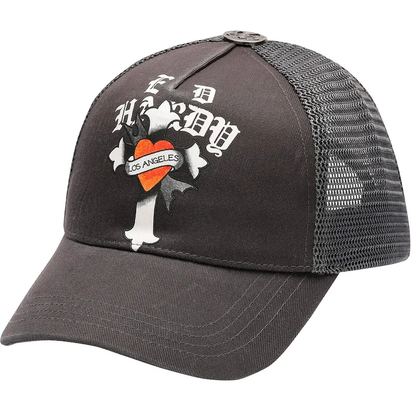 sort-trucker-kasket-los-angeles-cross-fra-ed-hardy
