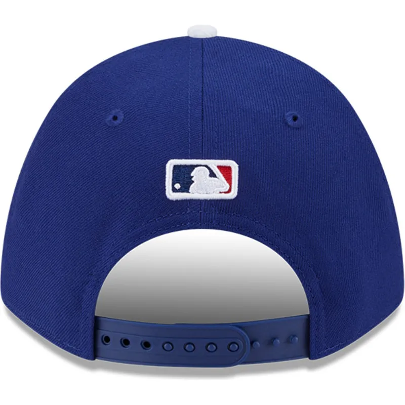 bla-kurvet-snapback-kasket-9forty-m-crown-player-replica-fra-los-angeles-dodgers-mlb-fra-new-era