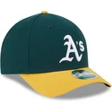 gorra-kurvet-gron-og-gul-snapback-9forty-m-crown-player-replica-fra-oakland-athletics-mlb-fra-new-era
