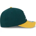 gron-og-gul-buet-kasket-snapback-9forty-m-crown-player-replica-fra-oakland-athletics-mlb-fra-new-era