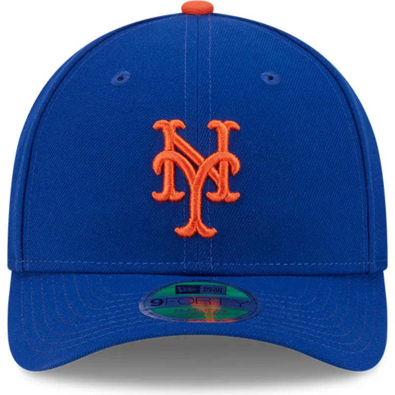 bla-kurvet-snapback-kasket-9forty-m-crown-player-replica-fra-new-york-mets-mlb-fra-new-era