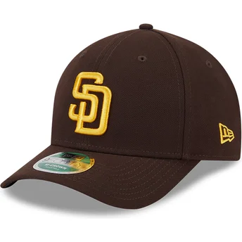 Brun krummet snapback 9FORTY M-Crown Player Replica fra San Diego Padres MLB af New Era