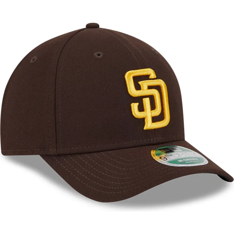 brun-buet-snapback-kasket-9forty-m-crown-player-replica-fra-san-diego-padres-mlb-fra-new-era