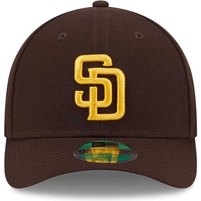 brun-buet-snapback-kasket-9forty-m-crown-player-replica-fra-san-diego-padres-mlb-fra-new-era