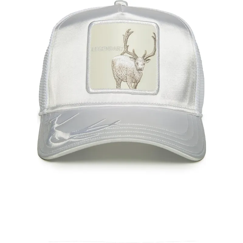 hvid-trucker-kasket-med-hjort-legendary-wait-for-it-the-farm-total-whiteout-fra-goorin-bros