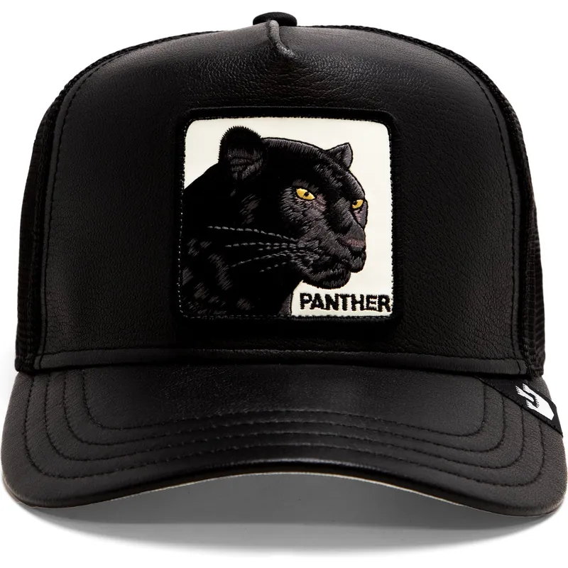 sort-trucker-kasket-panter-shleather-panther-the-farm-fra-goorin-bros