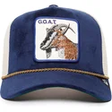 trucker-kasket-bla-og-hvid-ged-sapphire-goat-the-farm-jewel-tones-fra-goorin-bros