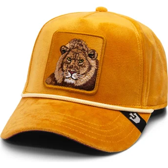 gul-buet-snapback-kasket-med-love-lion-royalty-the-farm-fra-goorin-bros