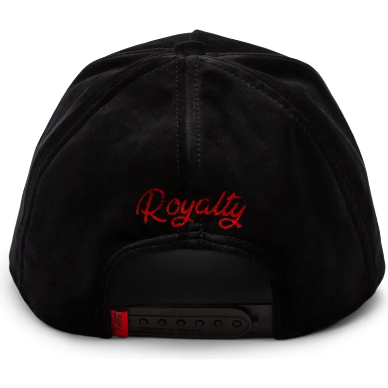 sort-snapback-kasket-med-buet-skygge-panter-panther-royalty-the-farm-fra-goorin-bros