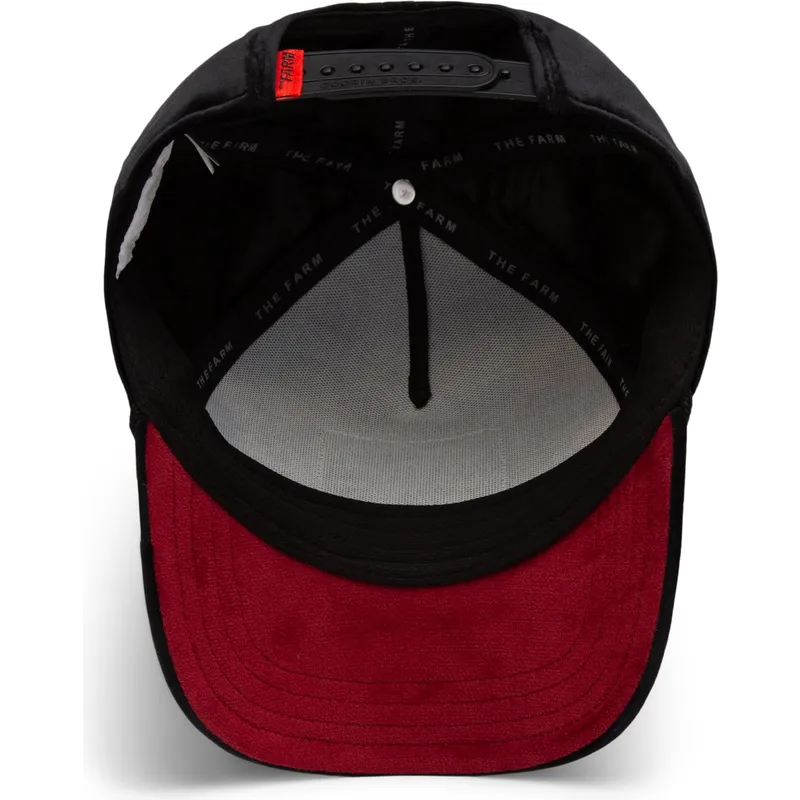 sort-snapback-kasket-med-buet-skygge-panter-panther-royalty-the-farm-fra-goorin-bros