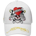 hvid-trucker-kasket-love-kills-slowly-fra-ed-hardy