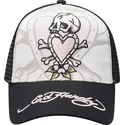 trucker-kasket-sort-og-hvid-death-before-fra-ed-hardy