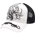 hvid-og-sort-trucker-kasket-mono-giant-dragon-af-ed-hardy