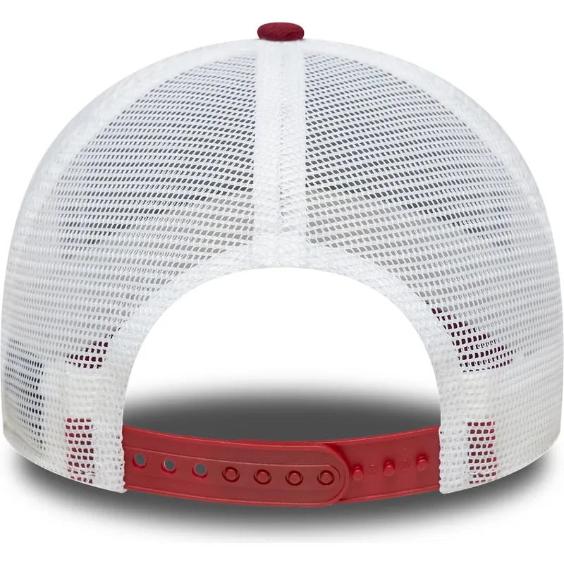 rod-og-hvid-trucker-kasket-9forty-a-frame-vintage-pine-aged-lager-fra-new-era