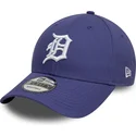 gorra-curva-violeta-ajustable-9forty-league-essential-de-detroit-tigers-mlb-de-new-era