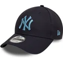 new-era-new-york-yankees-mlb-9forty-league-essential-justerbar-marinebla-kasket-med-buet-skygge-og-blat-logo