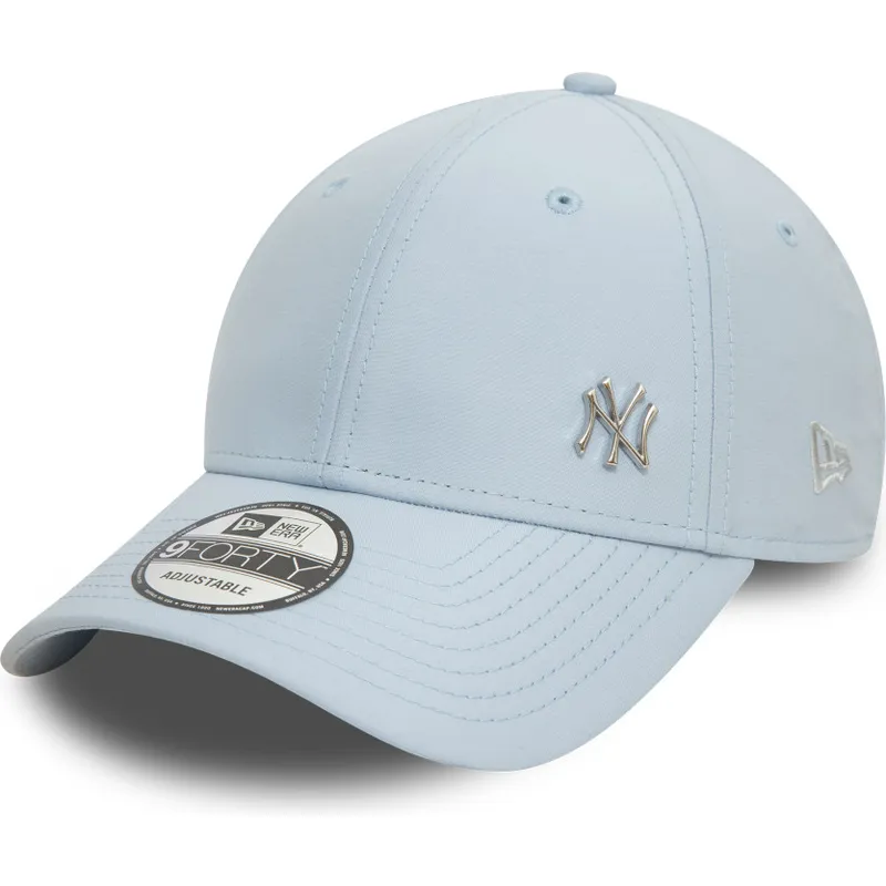 lysebla-justerbar-kurvet-kasket-9forty-flawless-fra-new-york-yankees-mlb-fra-new-era