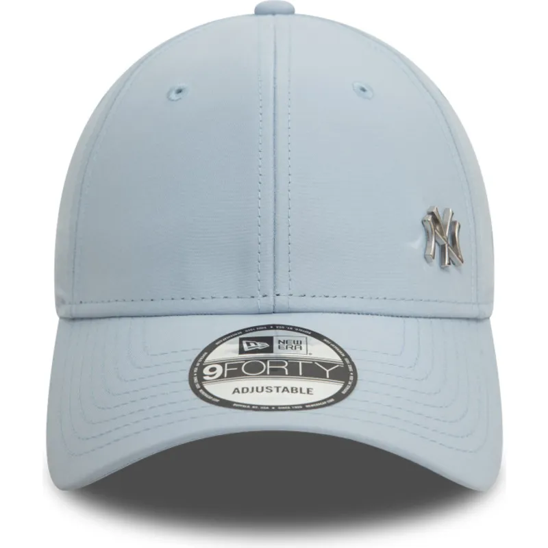 lysebla-justerbar-kurvet-kasket-9forty-flawless-fra-new-york-yankees-mlb-fra-new-era