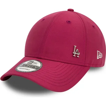 Justerbar rød krum kasket 9FORTY Flawless fra Los Angeles Dodgers MLB af New Era