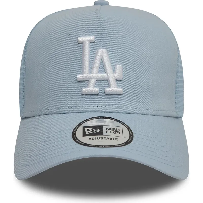 lysebla-trucker-kasket-9forty-a-frame-league-essential-fra-los-angeles-dodgers-mlb-fra-new-era