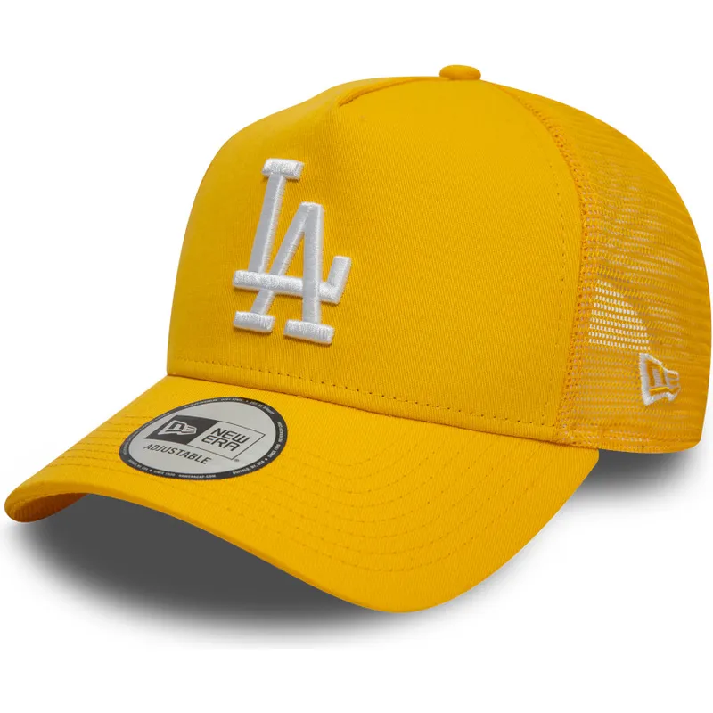 gul-trucker-kasket-9forty-a-frame-league-essential-fra-los-angeles-dodgers-mlb-fra-new-era