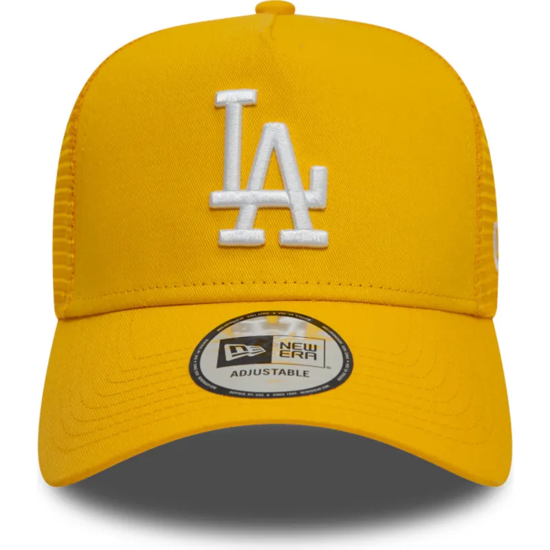 gul-trucker-kasket-9forty-a-frame-league-essential-fra-los-angeles-dodgers-mlb-fra-new-era