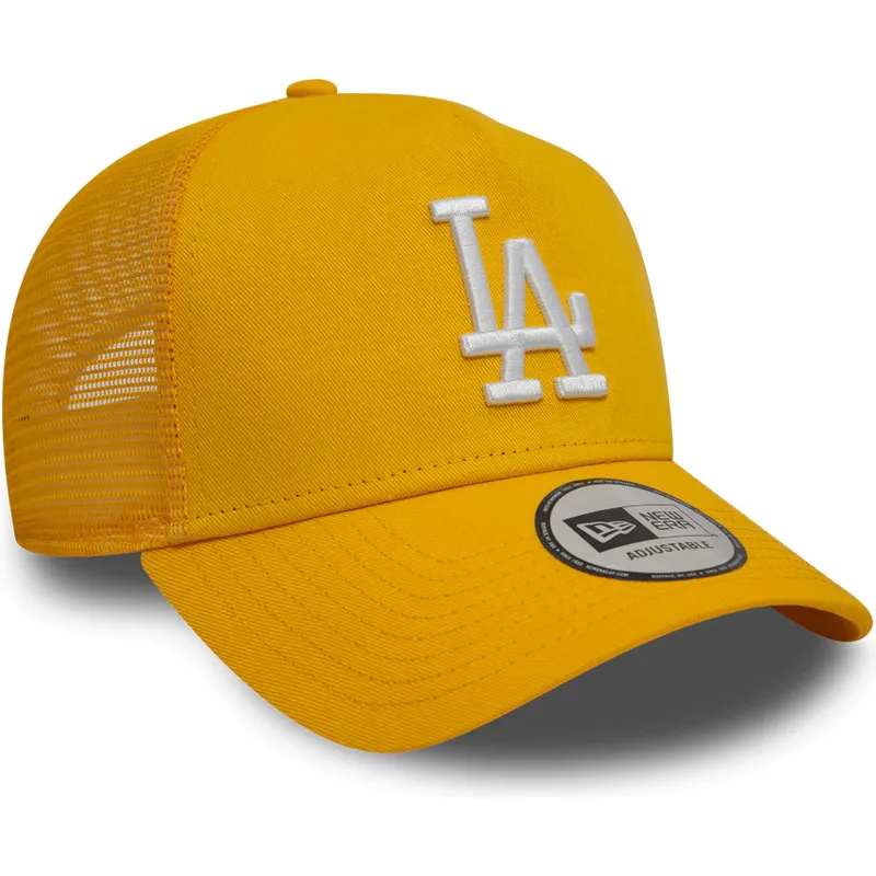 gul-trucker-kasket-9forty-a-frame-league-essential-fra-los-angeles-dodgers-mlb-fra-new-era