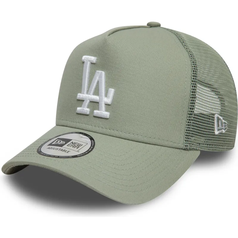 lysegron-trucker-kasket-9forty-a-frame-league-essential-fra-los-angeles-dodgers-mlb-fra-new-era